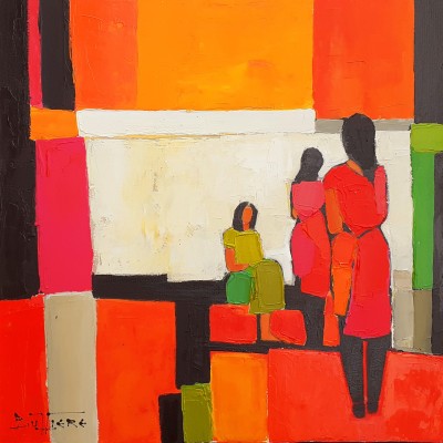 En Inde
Peintre : Buffière
Format : 50 x 50 cm En Inde